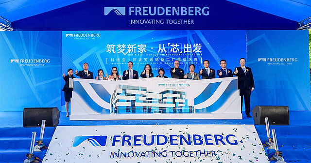 [Translate to Chinese:] Freudenberg opens new manufacturing facility in China