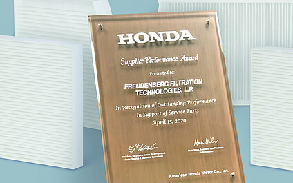 Freudenberg receives Honda's Service Parts Supplier Award