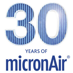 [Translate to Chinese:] 30 years of micronAir logo
